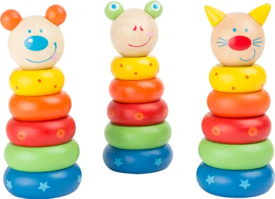 Productafbeelding van Mini kegelvormige puzzelstukjes, 1 stuk / Small Foot Design