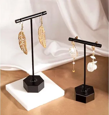 Productafbeelding van Famanu Oorbellenhouder Set - Zwart, 4 stuks