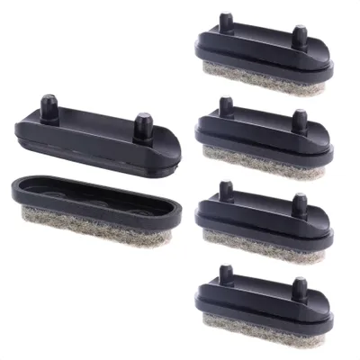 Produktbild von WAGNER QuickClick® Filzgleiter TANDEM ULTRASOFT - 4x Basis für Rohr Ø 12 mm, & Aufsatz 39 x 12 mm, DE Ware - 16782000