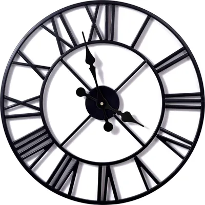 Obrázok produktu pre Nástenné hodiny Romain 50 cm čierne