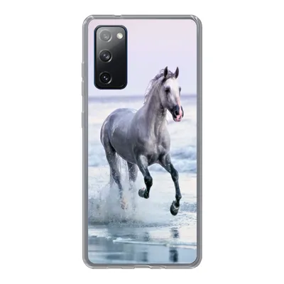 Produktbild von MuchoWow® Handyhülle Schutzhülle Hülle für Samsung Galaxy S20 FE Pferd - Meer - Pastell Silikon Softcase Handy Hülle - Abdeckung