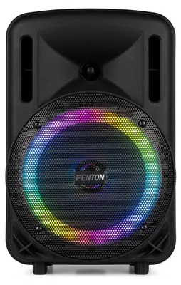 Zdjęcie produktu dla Przenośny zestaw karaoke z głośnikiem 300W - z akumulatorem i 8-calowym głośnikiem niskotonowym - czarny - głośnik imprezowy