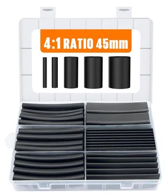 Produktbild von Schrumpfschlauch-Set mit Klebstoff, Ø 45 mm, 200 Stück