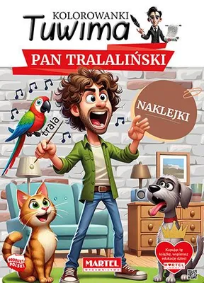 Zdjęcie produktu dla Pan Tralaliński z naklejkami. Kolorowanki Tuwima