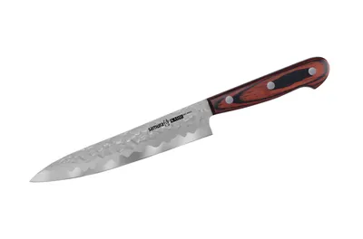 Produktbild von Samura-Kaiju Universalmesser, Aus-8-Stahl, 15 cm, silber/braun