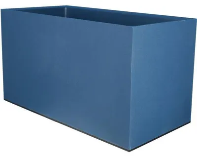 Image de Bac Pot de fleurs Double Parois effet Granit - Rectangle 40x80cm 85L - Bleu - Fabrication Française