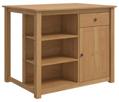 Produktbild von vidaXL Kücheninsel Set 2 stk. PANAMA Honigwachs 112 x 77 x 90 cm