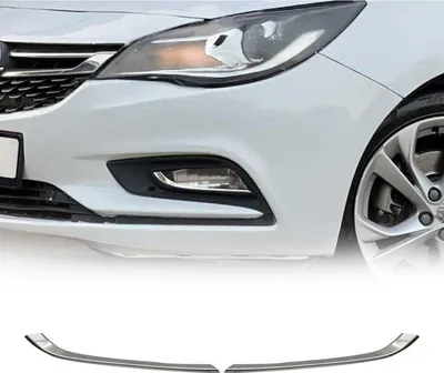 Image de Cadre Phare Antibrouillard pour Opel Astra K en acier inox Chromé
