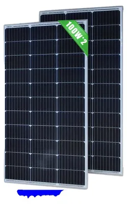 Obrázok produktu pre Solárny panel, vysoká účinnosť, odolná konštrukcia, 2 ks po 100 W