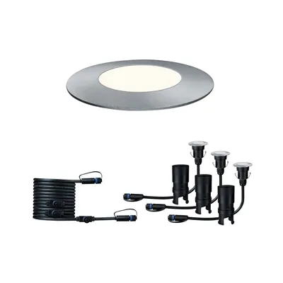 Produktbild von Paulmann 939.50, Bodenbeleuchtung für den Außenbereich, Silber, Kunststoff, Edelstahl, IP65, Fassade, III