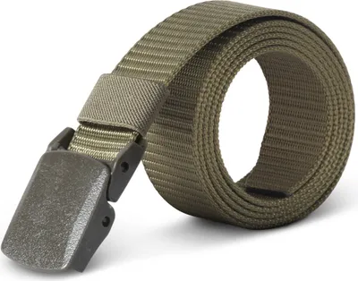 Obrázek produktu pro plátěný uni opasek s délkou 130 cm a šířkou 3,8 cm, nastavitelný pracovní opasek bez dírek - plastová spona - opasek pro muže a ženy