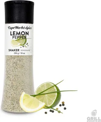 Produktbild von Cape Herb and Spice Lemon und Black Pepper Shaker Gewürzsalz 290g