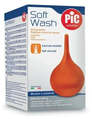 Imagen del producto de Jeringa suave para enemas, de 70 ml, con forma de pera, 1 unidad