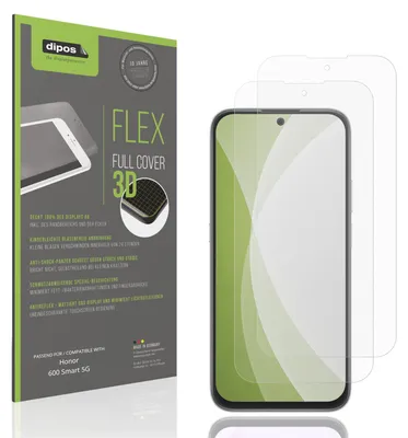 Produktbild von 2x Full Cover Schutzfolie matt für Honor 600 Smart 5G Panzerfolie Anti-Shock