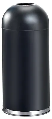 Produktbild von V-Part - Abfalleimer Open Top 55 Liter - Steel   - Schwarz