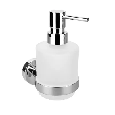 Immagine prodotto di Sapho X-Round - Distributore di sapone con supporto, vetro satinato/cromo XR103