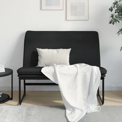 Zdjęcie produktu dla Ławka Living Store czarna 100x75x76 cm tkanina