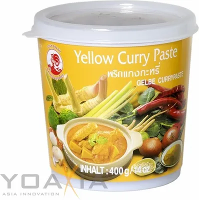 Produktbild von Gelbe Currypaste 400g - Hahn