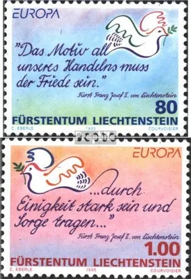 Produktbild von Briefmarken Liechtenstein 1995 Mi 1103-1104 (kompl.Ausg.) postfrisch Frieden