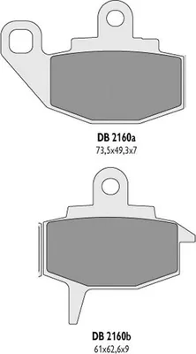 Productafbeelding van Remblokken Kh130 - Vervangt Db2160Mx-D En Db2160Qd-D