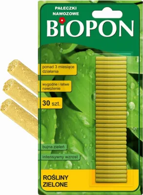 Zdjęcie produktu dla BIOPON pałeczki nawozowe do roślin zielonych 30 szt. MONSTERY