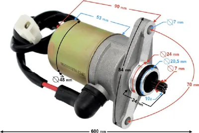 Produktbild von Moretti Anlasser für 4-Takt-50-cm³-Roller, 10 Zähne