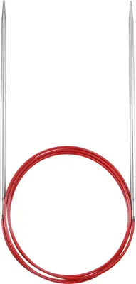 Produktbild von Rundstricknadel RED LACE Edelstahl 3,00 mm 100 cm