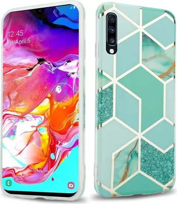 Produktbild von Cadorabo Schutzhülle für Samsung Galaxy A70 / A70s Hülle in Grün TPU Handyhülle Etui Case Cover