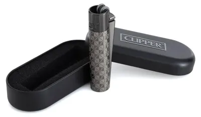 Produktbild von Clipper Metall Feuerzeug: British Laser Grau