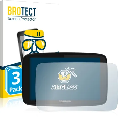 Produktbild von 3x BROTECT Schutzglas für TomTom GO 520 / GO 5200 Schutzfolie Panzer Folie Glas Display Schutz klar