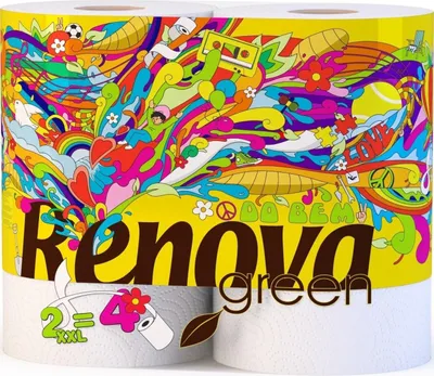 Immagine prodotto di Renova Green, carta da cucina riciclabile XXL, confezione da 2 rotoli