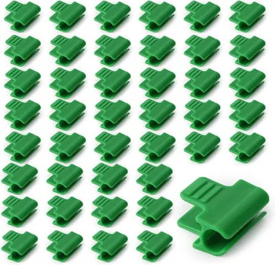 Imagen del producto de Abrazaderas para invernaderos, 11 mm, 50 unidades, de plástico, para láminas y mallas