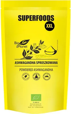 ASHWAGANDHA SPROSZKOWANA BIO 500 g - BIO PLANET SUPERFOODS
