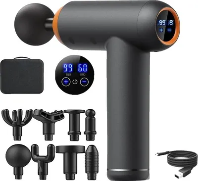 Obrázek produktu pro Masážní přístroj, 99 rychlostí, LED displej, černý