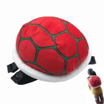 Produktbild von Schildkrötenrucksack aus Plüsch, weicher Cartoon-Rucksack als lustiges Cosplay-Accessoire