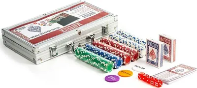 Produktbild von Cartamundi 130012774, Poker-Set, Kunststoff, 11.5 g, Aluminium, 20 min, China