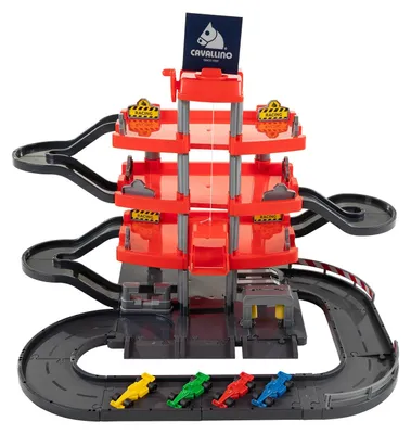 Image de Jouet Racing Parking Cavallino avec 4 étages et voitures