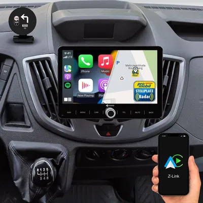 Produktbild von 10,1 Zoll Android Autoradio Navi für Ford Transit Custom Connect Courier 2014-2018 Wireless Carplay Android Auto Head-up Display DAB+