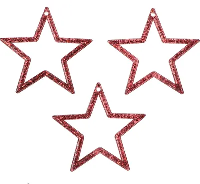 Produktbild von Rote Glitter Weihnachtssterne 4,5cm Set mit 120 Stück – Festliche Streudeko & Baumbehang für die Adventszeit