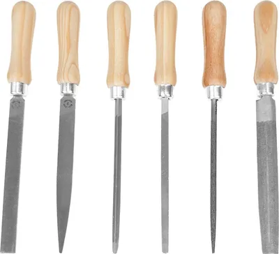 Produktbild von PAULIMOT Schlüsselfeilen-Set Hieb 2 (1/2 Schlicht) 100 mm, 6-teilig