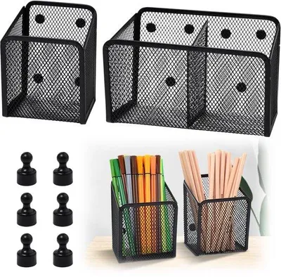 Obrázek produktu pro Magnetická úložná krabička, kovová, černá, kancelářský organizér