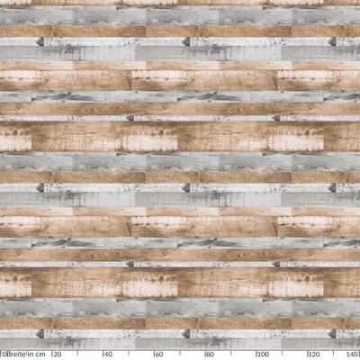 Tischdecke Wachstuch Holz Grau Robust Wasserabweisend Rund 120 cm, Hauptbild