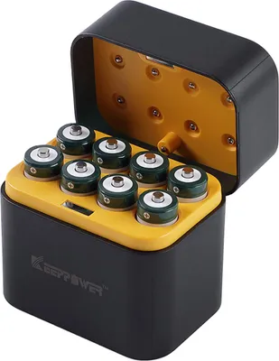 Produktbild von Keeppower I8 Ladegerät mit 8x 1,5V AA Li-Ionen-Akkus und USB-C-Eingang 3600mWh