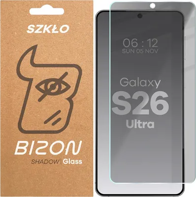 Produktbild von Gehärtetes Glas mit Privatschutzfilter für Galaxy S26 Ultra, Bizon Glass Clear Shadow, getönt