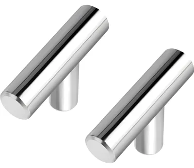 Image de Poignées de Meubles Acier Inoxydable Poli Chromé Lot de 15 pièces 5 cm
