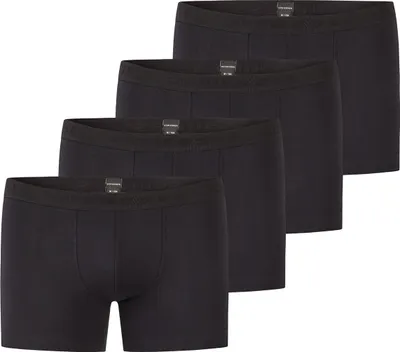 Produktbild von Schiesser 4er Pack Teens Boys 95/5 Organic Baumwolle Retro Short / Pant Webgummibund mit Logo-Schriftzug, Bequemes Design, Elastisches Material