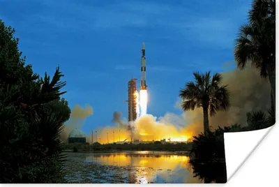 Produktbild von MuchoWow® Poster Törichter Start des Space Shuttle 90x60 cm - Schlafzimmer