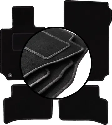 Image de tapis de sol en velours pour Mercedes C W204 (2007-2014)