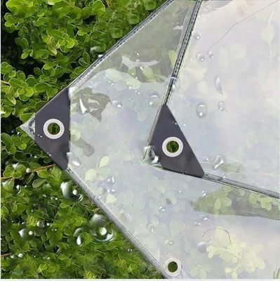 Produktbild von Famanu Abdeckplane Wasserfest Transparent 2x3 m - Wetterbeständig, Faltbar