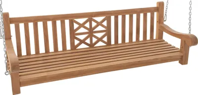 Produktbild von CLP Schaukelbank Farm Teakholz wetterfest mit Befestigungsmaterial teak 180 cm